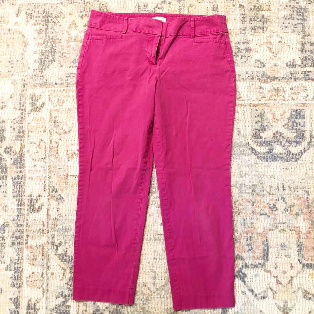 Loft Pink Ankle Pant 10
